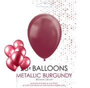 burgundy metallic ballonnen