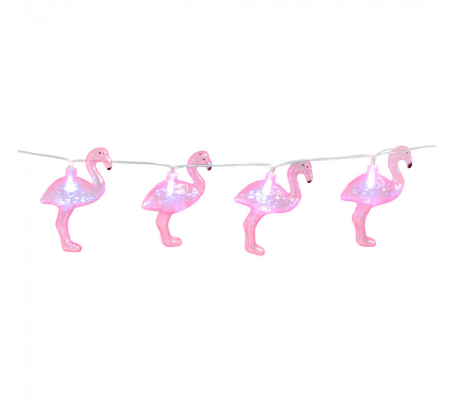 Flamingo lampjes - Partycorner.nl