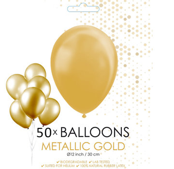 Metallic ballonnen goud