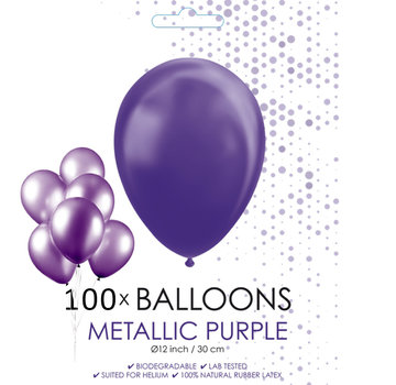100 paarse ballonnen