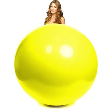Mega ballon geel 100 cm Ø
