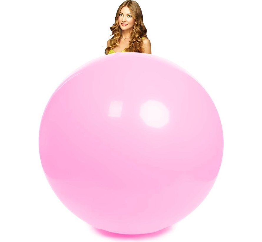 Mega ballon pink 100 centimeter doorsnee