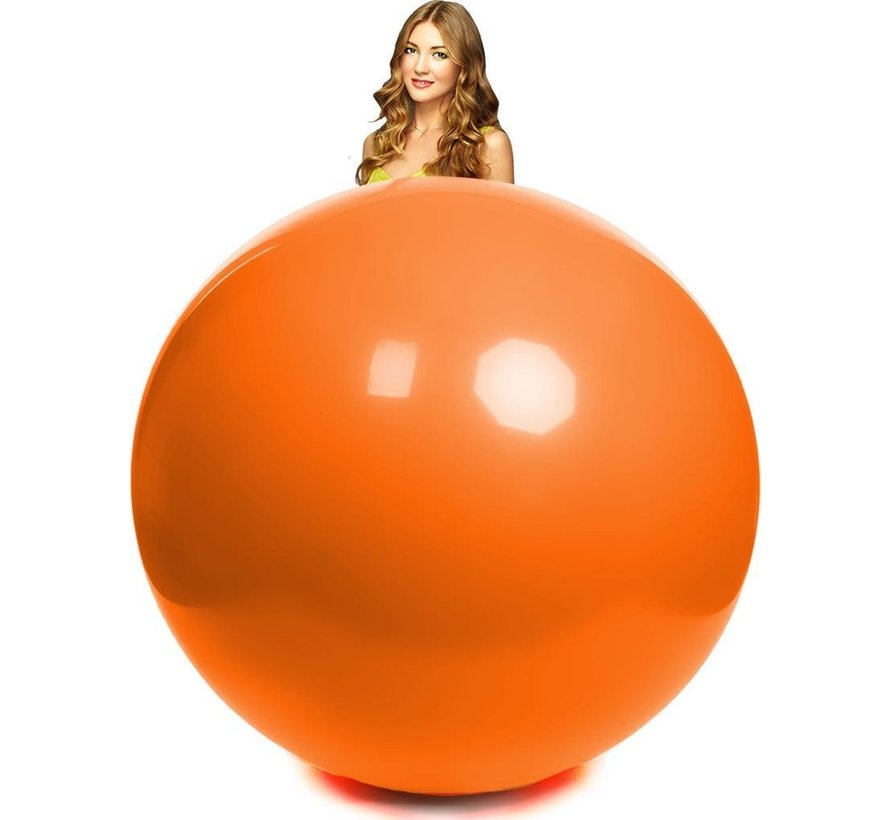 Mega ballon oranje 100 cm doorsnee