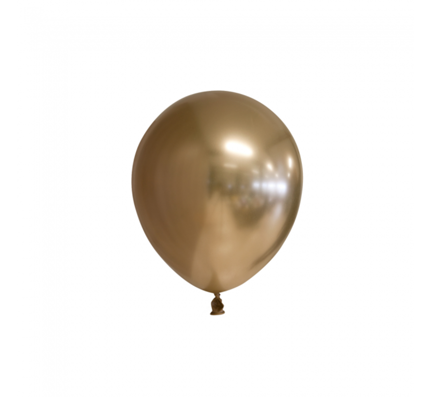 100 chrome 5 inch kleine ballonnen goud