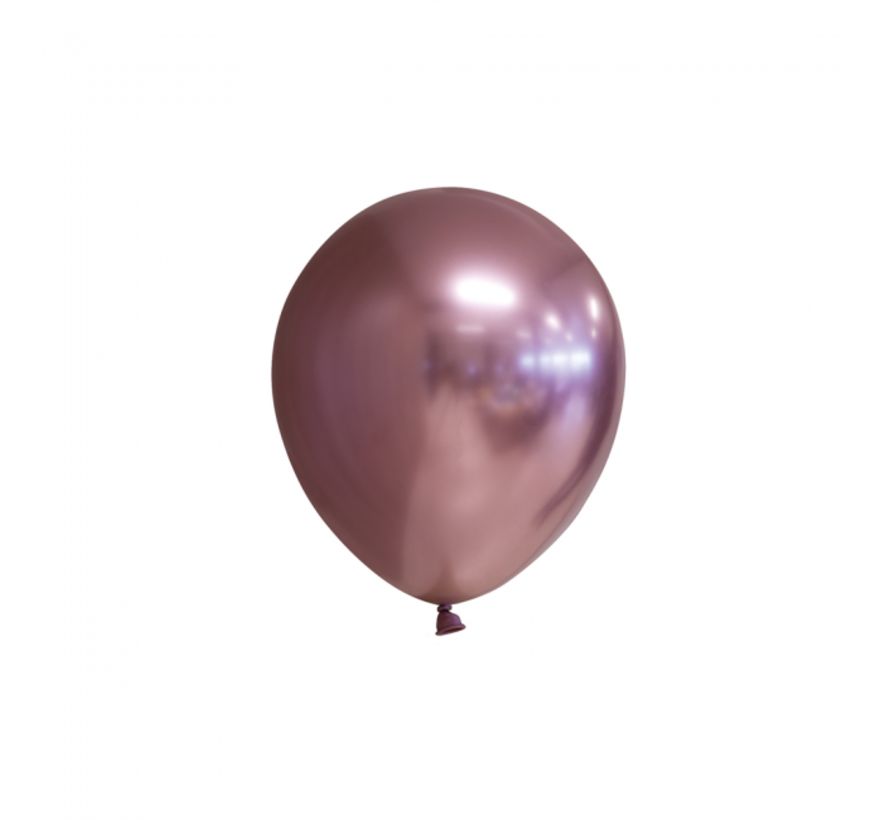 100 chrome 5 inch kleine ballonnen  roségoud