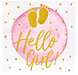 Set 12 Papieren servetten 'Hello Girl!' (25 x 25 cm)