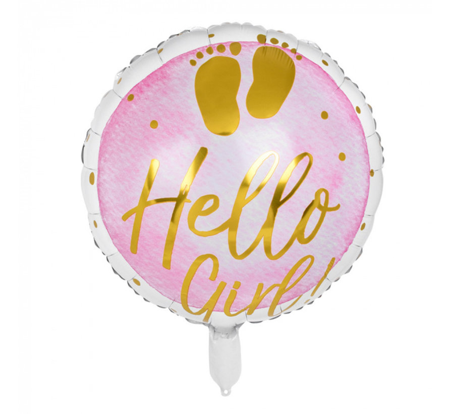 Helium Folieballon 'Hello Girl!