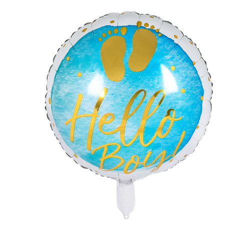 Helium Folieballon 'Hello Boy!'