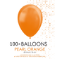 100 Kleine ballonnen parel oranje