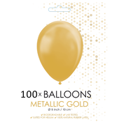 Kleine ballonnen metallic goud