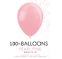 100 Kleine ballonnen parel roze