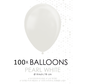 100 Kleine ballonnen parel wit