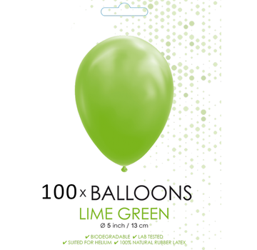 5 inch ballonnen lime groen