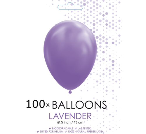 5 inch ballonnen lavender 100 stuks