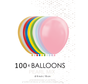 100 Kleine ballonnen parel mix