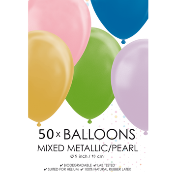 Ballonnen mix 5 inch