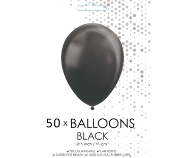 Zwarte ballonnen 5 inch
