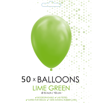 Ballonnen lime groen 5 inch