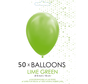 50 Ballonnen lime groen 5 inch