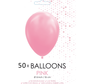 50 Ballonnen baby roze 5 inch