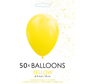 50 Ballonnen geel 5 inch