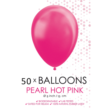Parel donker roze ballonnen klein