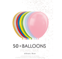 50 Parel mix ballonnen klein