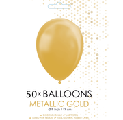 Metallic goud ballonnen klein