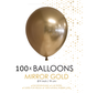 100 chrome 5 inch kleine ballonnen goud