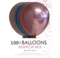 100 chrome 5 inch kleine ballonnen assortie