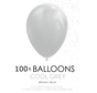 100 ballonnen grijs 12 inch