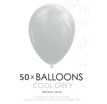 50 ballonnen grijs