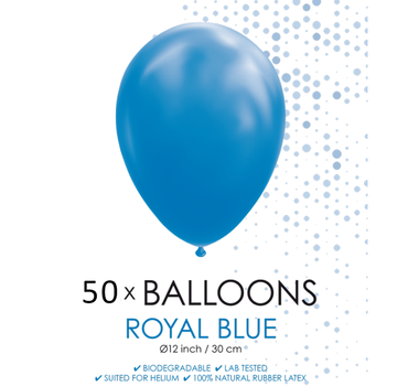 50 ballonnen royaal blauw