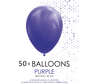 50 ballonnen paars 12 inch