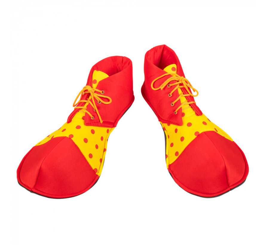 Stoffen clownsschoenen