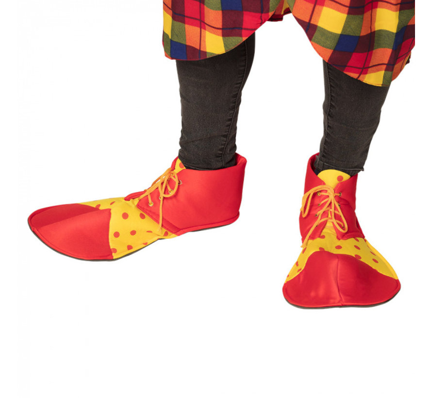 Stoffen clownsschoenen