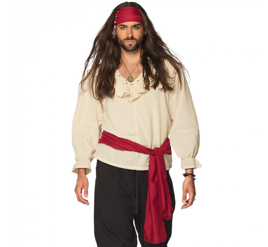Piraten verkleedset  hoofdband en sjerp