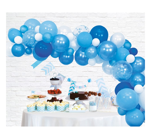 Organic ballonnen slinger baby blauw