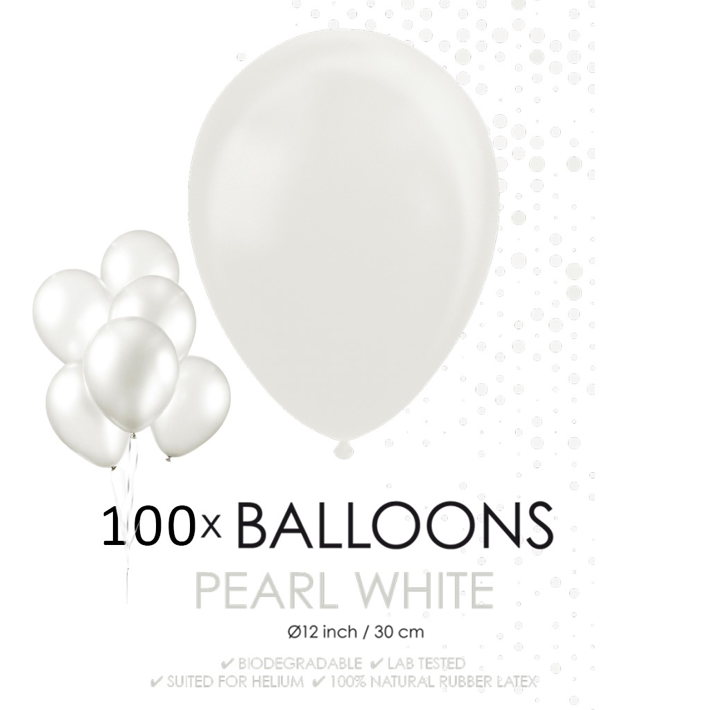 100 Parel ballonnen 30 cm Partycorner.nl