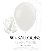 Witte ballonnen 30 cm