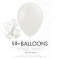 Parel witte ballonnen 30 cm