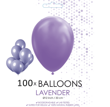 100 ballonnen lavendel
