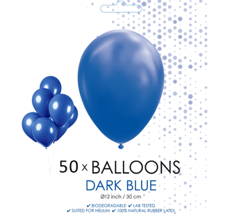 50 ballonnen donker blauw