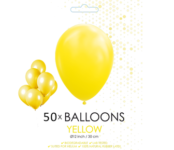 50 ballonnen geel