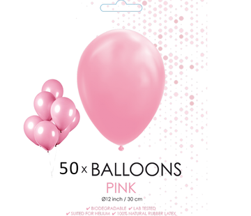 50 ballonnen roze