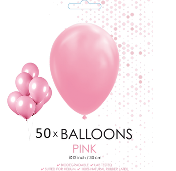 50 ballonnen roze