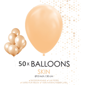 50 ballonnen huidskleur