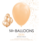 50 ballonnen huidskleur 12 inch