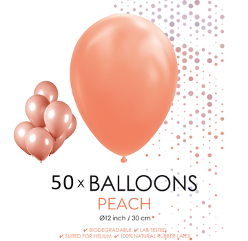 50 ballonnen perzik