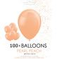 100 Parel perzik kleur ballonnen 30 cm